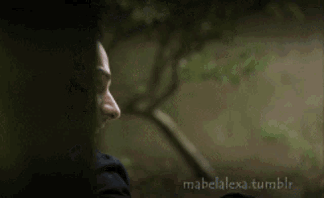 a blurred image of a person with mabel alexa tumblr written on the bottom right