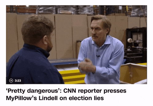 cnn reporter presses mypillow on election lies