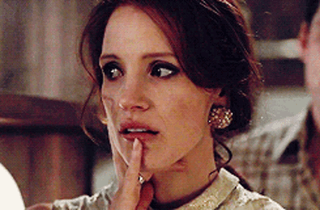 Jessica Chastain Teary GIF - Jessica Chastain Teary Fake Smile GIFs