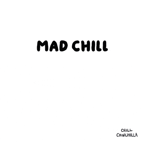 a drawing of a mouse with the words mad chill written above it