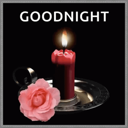 Goodnight Candle GIF - Goodnight Candle Flowers GIFs