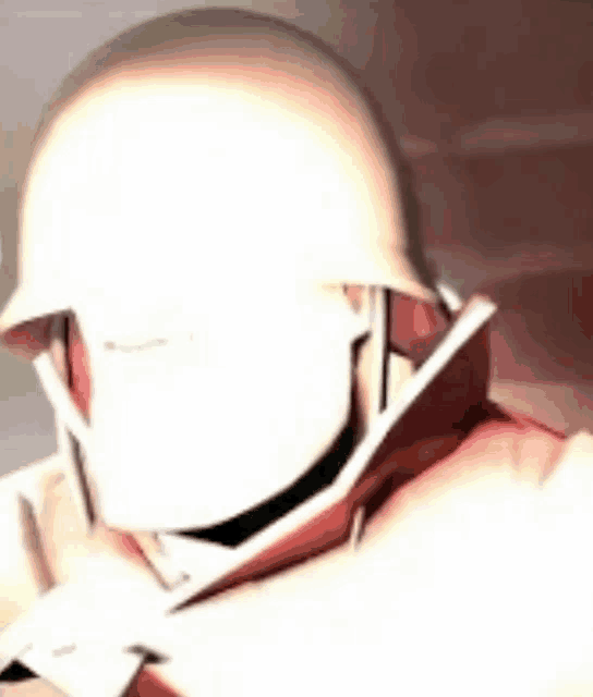 a close up of a soldier wearing a helmet and a jacket .