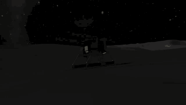 a computer generated image of a telescope on a moon