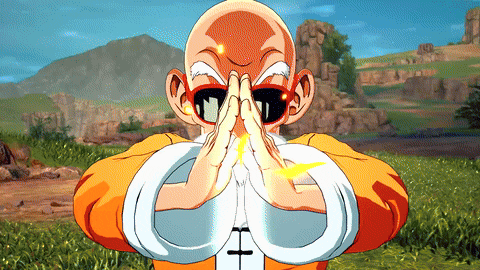 a cartoon character with a cross on his chest is holding something in his hands