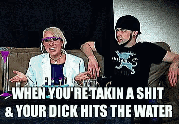 Brad Borrelli Dick Hits Water GIF