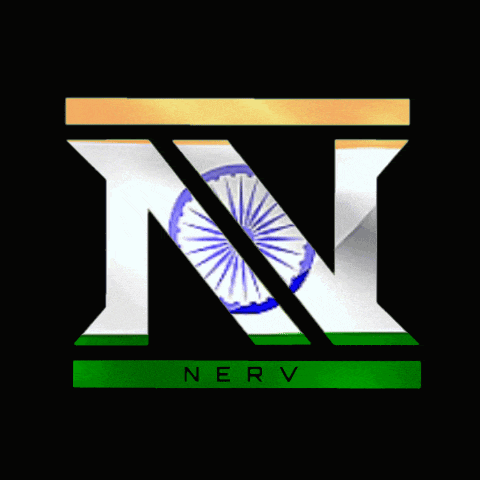 a logo with the letter n and the word nerv on it