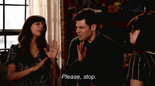 No More GIF - Please Stop New Girl GIFs