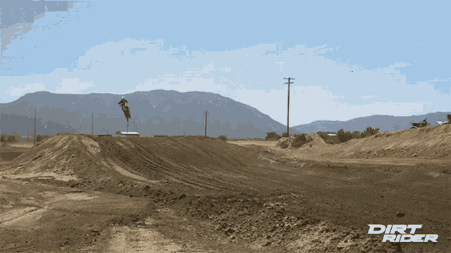 a dirt rider photo of a dirt road
