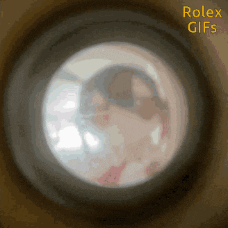 a picture of a woman is seen through a magnifying glass with the words rolex gifs above it