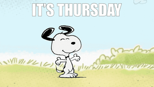 Thursday Snoopy GIF - Thursday Snoopy Its Thursday GIFs