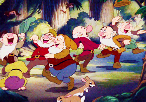 24. You’d Rather Have Five Solid Friends Than 50 Kinda-sorta Friends. GIF - Snow White And The Seven Dwarfs Dwarf Happy GIFs