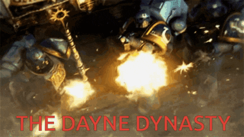 the dayne dynasty is written in red on a picture of soldiers