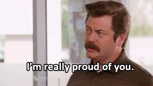 Proud Of You Really GIF - Proud Of You Really Ron Swanson GIFs