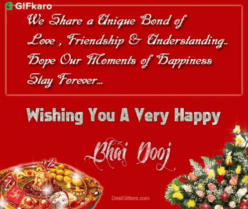 Wishing You A Very Happy Bhai Dooj Gifkaro GIF - Wishing You A Very Happy Bhai Dooj Gifkaro Happy Bhaidooj GIFs