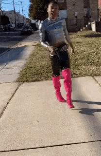 Pink Boots GIF