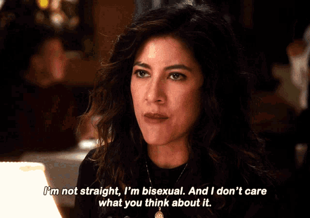 a woman says i 'm not straight i 'm bisexual and i do n't care what you think about it