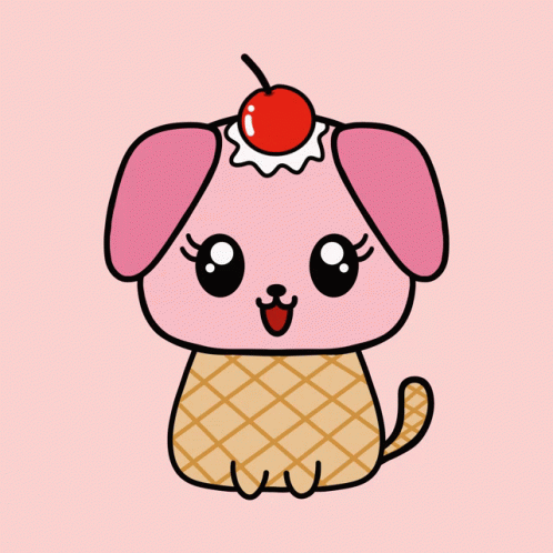 Happy Dog Ice Cream Dog GIF - Happy Dog Ice Cream Dog Cute Dog GIFs