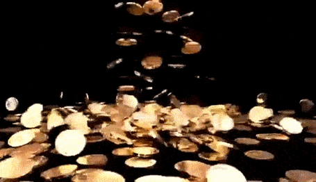 Chuva Moedas GIF