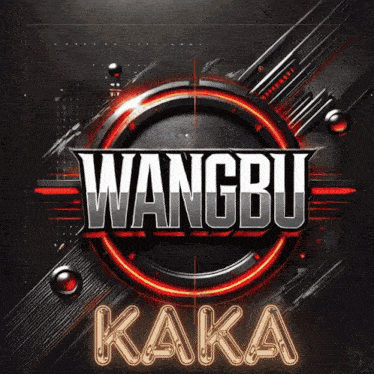 a poster for wangbu kaka with a red circle