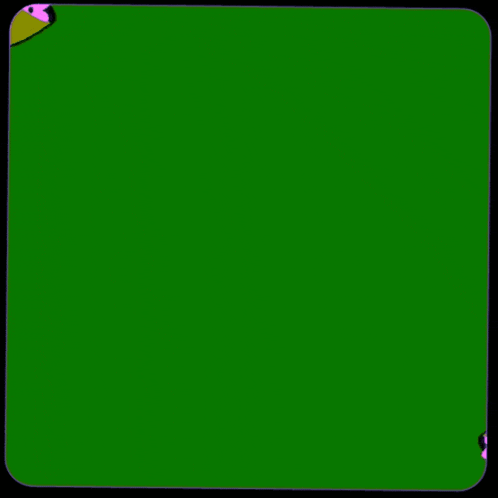 a green background with purple flowers and the words ' ' ' ' on it