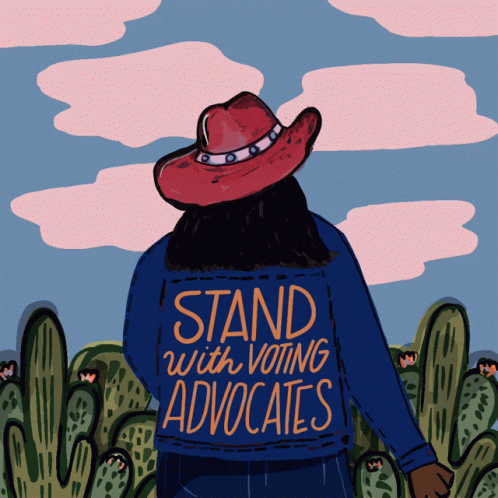 Stand With Voting Advocates Cowgirl GIF - Stand With Voting Advocates Cowgirl Thanks Texas Democrats For Fighting For Voting Rights GIFs