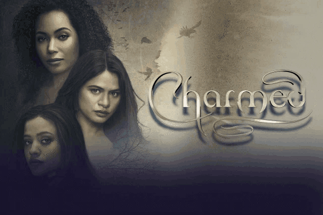 a poster for the tv show charmed with three women