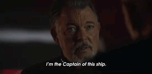 Im The Captain Of The Ship Will Riker GIF - Im The Captain Of The Ship Will Riker Star Trek Picard GIFs