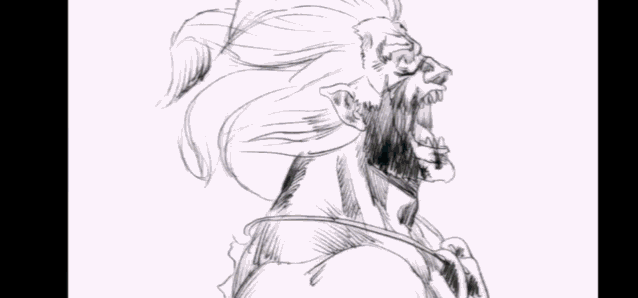 a black and white drawing with the words tu es vaincu on the bottom right