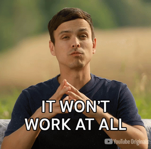 It Wont Work At All Mitchell Moffit GIF - It Wont Work At All Mitchell Moffit Shut It Off Asap GIFs