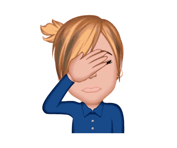 a cartoon of a woman with her eyes closed and her hand raised
