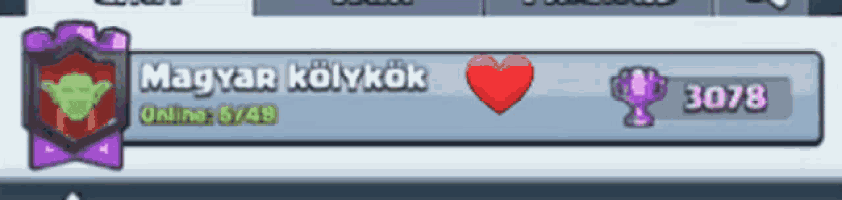 a screenshot of a game with a heart and a trophy