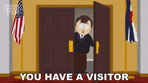 You Have A Visitor Janson GIF