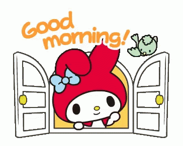 Good Morning My Melody GIF - Good Morning My Melody Bird GIFs