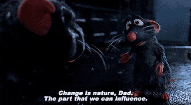Ratatouille Remy GIF - Ratatouille Remy Change Is Nature Dad GIFs