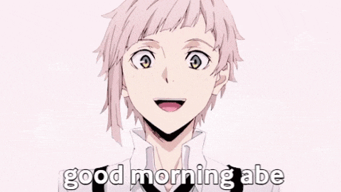 a man in a white shirt and tie is saying good morning .