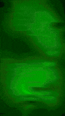 a blurred image of a building with a green circle on it