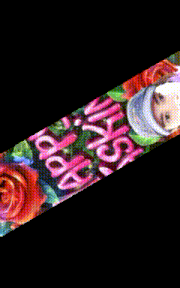 a sign that says happy skin on it with roses