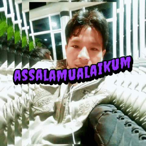 a picture of a man with the words assalamualaikum written above him