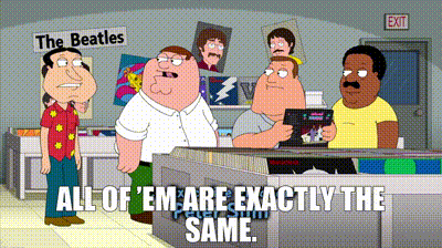 Family Guy Peter Griffin GIF - Family Guy Peter Griffin All Of Em Are Exactly The Same GIFs