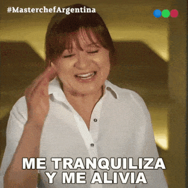 Me Tranquiliza Y Me Alivia Silvana Díaz GIF - Me Tranquiliza Y Me Alivia Silvana Díaz Masterchef Argentina GIFs