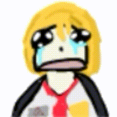 a cartoon character is crying and wearing a red tie