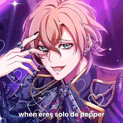 a picture of a man with the words when eres solo de pepper written below him