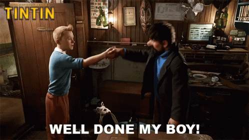 Well Done My Boy The Adventures Of Tintin GIF - Well Done My Boy The Adventures Of Tintin Good Job GIFs
