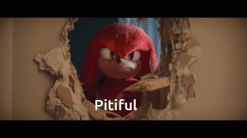 Pitiful Knuckles GIF - Pitiful Knuckles Sonic The Hedgehog2 GIFs