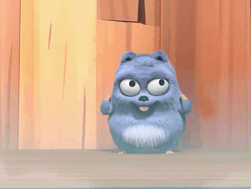 a cartoon character with a big smile on his face