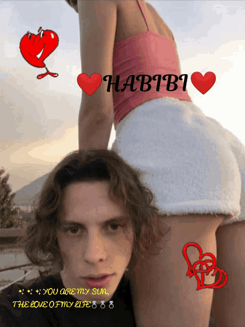 a picture of a man and a woman with the words " you are my sun the love of my life " on it