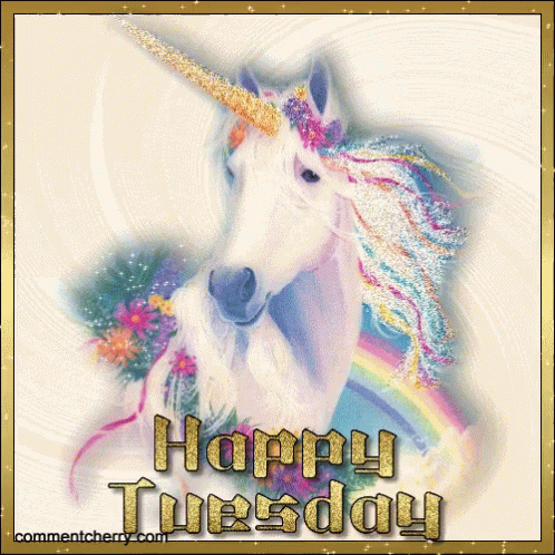 Happy Tuesday Unicorn GIF
