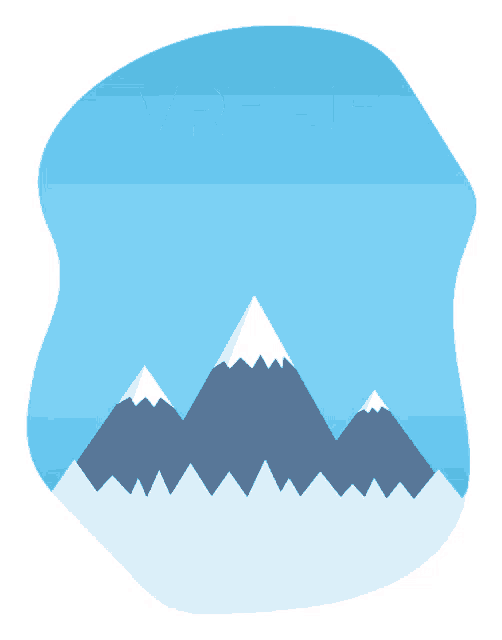 a poster with a mountain and a flag that says kpd