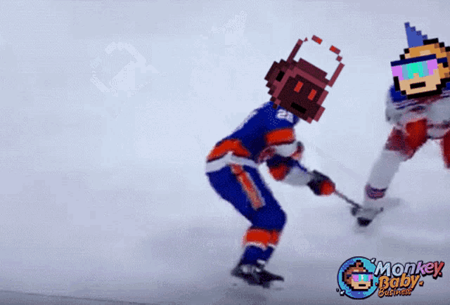 a hockey player wearing a mask and the number 22 on his jersey