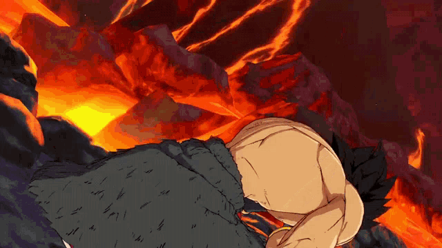 a cartoon drawing of a man laying on the ground
